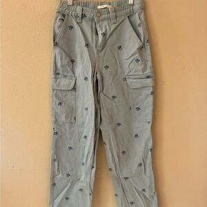 PacSun Light Blue Cargo Pants with Pattern